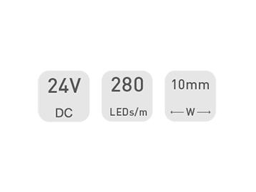 D6280 24V 10mm  Indoor Lighting LED Strip Light