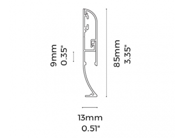 LG8513  Aluminum Neon Light Fixture