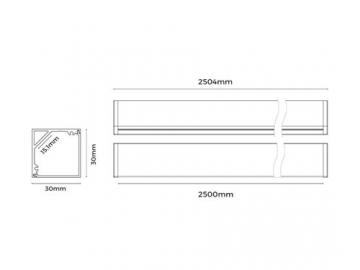 LG3030K(B)  Corner Lighting Fixture