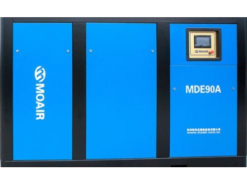 Two Stage Rotary Screw Air Compressor with Double Permanent Magnet Motor Drive