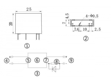 NNG1D-0/005F-06 DC-DC 1A 2A Single Phase Solid State Relay