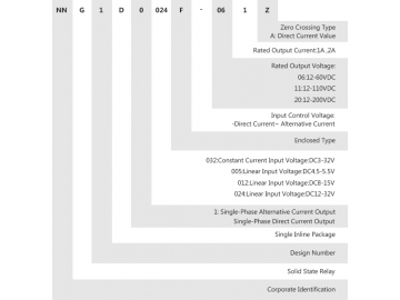 NNG1D-0/005F-06 DC-DC 1A 2A Single Phase Solid State Relay