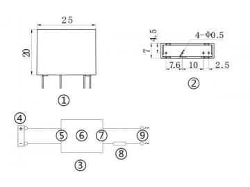 NNG1D-1/005F-38 DC-AC 1A 2A Single Phase Solid State Relay