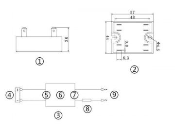 NNG1-2/032F-22,38 DC-AC 10-40A Single Phase Solid State Relay