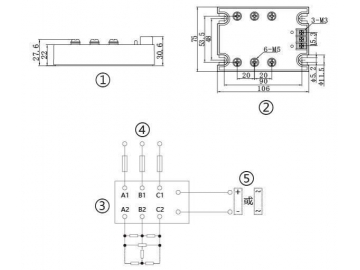 NNG1F-3/024F-38 DC-AC 10A-40A Three Phase Solid State Relay