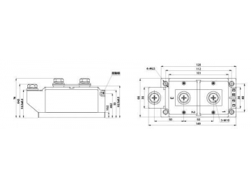 200A-1000A MDC MDA MDK Rectifier Diode Module