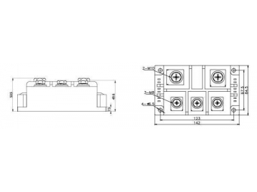 MDS 300A-600A Three Phase Diode Module