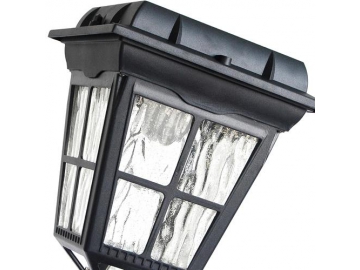 Cast Aluminum Flat Top Lantern Solar Powered LED Post Light, ST4310HP-A LED Light
