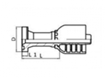 87612RW SAE Flange 6000PSI ISO 12151-3 SAEJ518