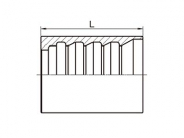 00400 Ferrule for 4SP Hydraulic Hose