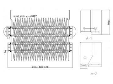 Self-Stacking Spiral Conveyor Belt