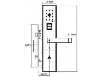 038 Biometric Fingerprint Door Lock