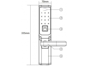 048 Fingerprint Biometric Lock