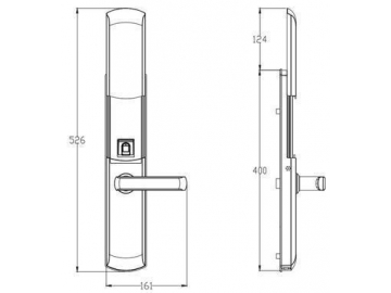 068 Biometric Fingerprint Lock