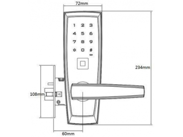 028 RFID Card Door Lock