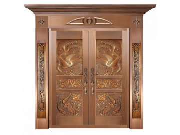 Villa Entrance Copper Door