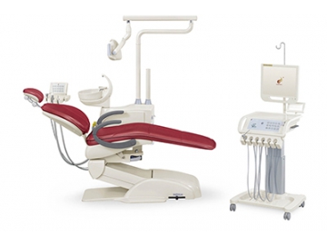 HY-E60 Dental Unit  Mobile Cart Version (integrated dental chair, LED light)