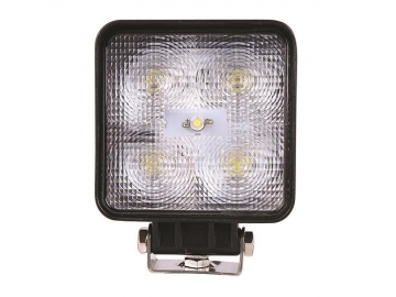 15W 4 Inch Square Forklift LED Headlight