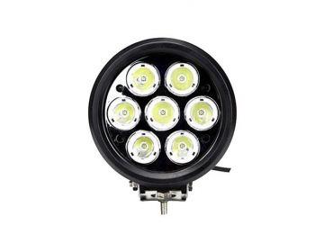 70W Round 6 Inch LED Driving Light with 7 Epistar LEDs