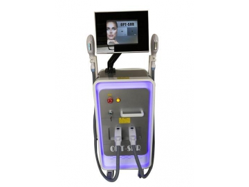 2 Heads IPL Laser Facial Machine for (wrinkle, scar, hair removal, even color, skin toning)