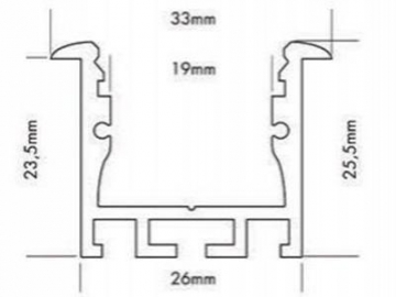 LED Strip T-Slot Aluminum Profile