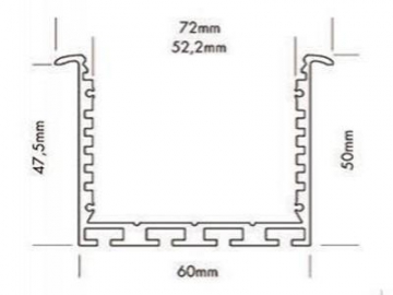 LED Strip T-Slot Aluminum Profile