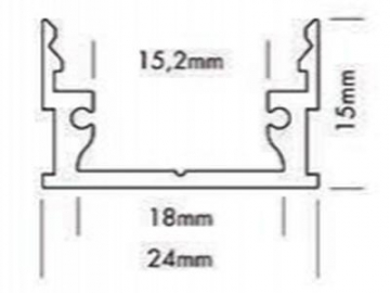 LED Strip Aluminum Profile with Mount Bracket