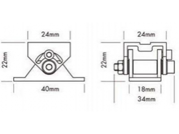 LED Strip Aluminum Profile with Mount Bracket