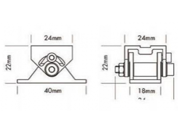 LED Strip Aluminum Profile with Mount Bracket