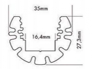 LED Strip Aluminum Profile with Mount Bracket