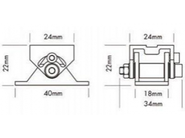 LED Strip Aluminum Profile with Mount Bracket