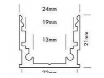 LED Strip Aluminum Profile with Mount Bracket