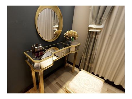 Makeup Vanity and Dressing Table with Glass Mirror