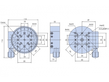 WN02RM100 Manual Precision Rotation Stage