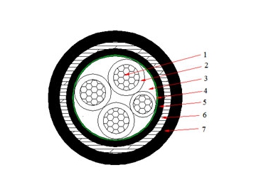 0.6/1 kV N2XBY Cable (CU/XLPE/STA/PVC)