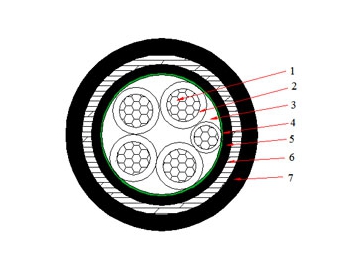 0.6/1 kV N2XBY Cable (CU/XLPE/STA/PVC)