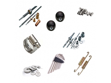 Custom Shafts, Pins, Washer, Clamps and Fasteners