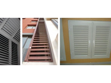 Flameproof Window Louver Shutter Curtain