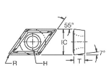 55 Degree Turning insert