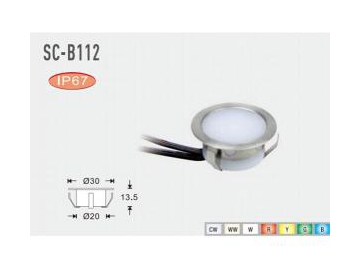 Outdoor Recessed LED Deck Light, Item SC-B112 LED Lighting