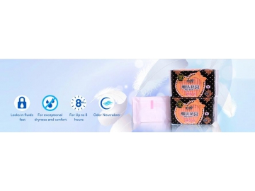 Ultra soft feminine hygiene pad