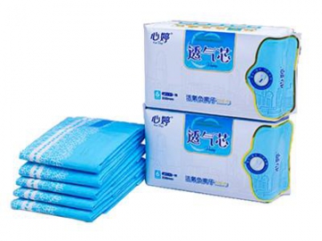 No leakage maxi pad with long wing