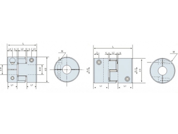 LK20-2 Jaw Coupling - Clamp Type