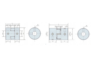 LK8-1 Jaw Coupling - Set screw Type