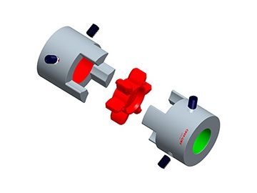 LK8-1 Jaw Coupling - Set screw Type