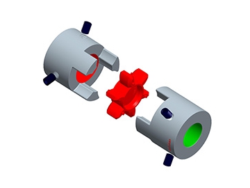 LK20-1 Jaw Coupling - Setscrew Type