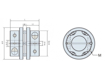 LK24-1 Single Disc Coupling - Clamp Type