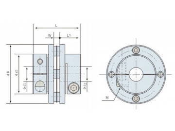 LK3-1 Single Disc Coupling - Clamp Type