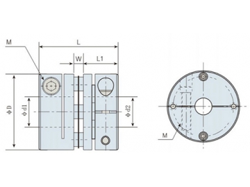 LK5-1 Single Disc Coupling - Clamp Type