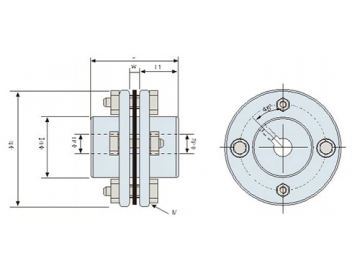 LK11-1 Single Disc Coupling - Keyway Type